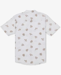Hurley Men's Oao Stretch Print Short Sleeve Shirt