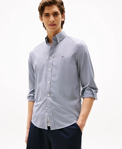 Tommy Hilfiger Men's Regular-Fit Gingham Performance Shirt