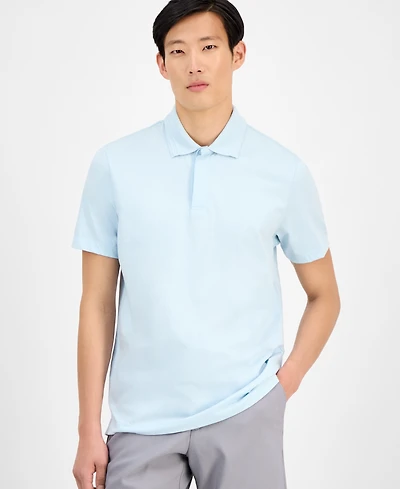 Alfani Men's Regular-Fit Mercerized Polo Shirt, Created for Macy's