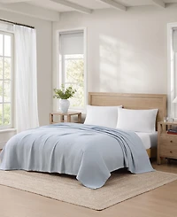 Tommy Hilfiger Pique Solid Cotton Blanket