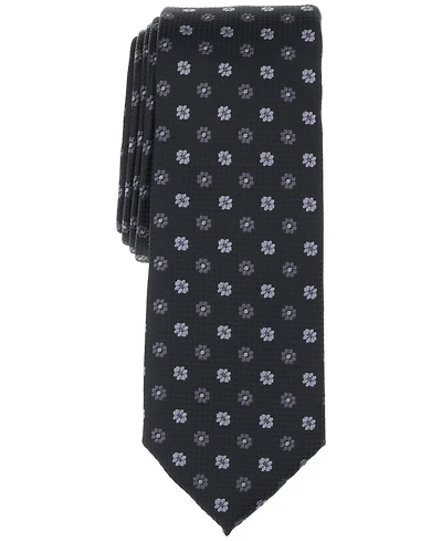 Bar Iii Men's Argyle Floral Medallion Tie, Exclusively at Macy's