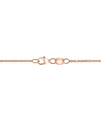 Effy Pink Sapphire (1-7/8 ct. t.w.) & Diamond (1/10 ct. t.w.) Octagon Halo 18" Pendant Necklace in 14k Rose Gold