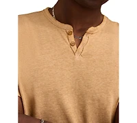 Lucky Brand Men's Venice Burnout Notch Neck Tee T-shirts