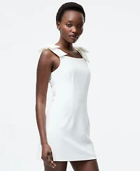 French Connection Women's Whisper Bow Strap Mini Dress