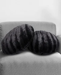 Cheer Collection Decorative Round Deccorative Pillow Set, 18" x