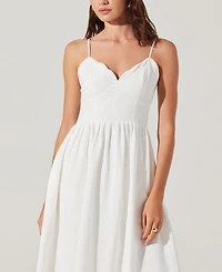 Astr the Label Women's Kaidi Embroidered Midi Dress