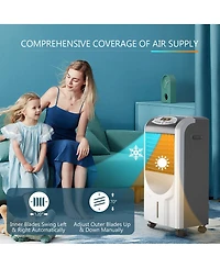 Gymax Air Cooler Heater Portable Evaporative Fan Filter Humidifier