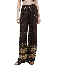 Nocturne Women's Printed Flowing Pants