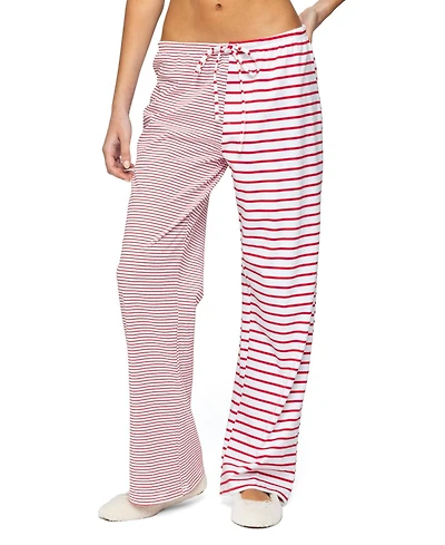 Edikted Women's Laken Mixed Striped Pants