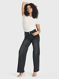 Freddy Women's High-Rise Shaping Wide Leg Jeans