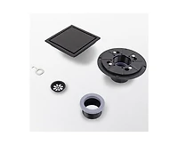 6 Inch Stainless Steel Square Shower Drain with Strainer