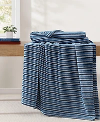 Tommy Hilfiger Nantucket Stripe Cotton Blanket