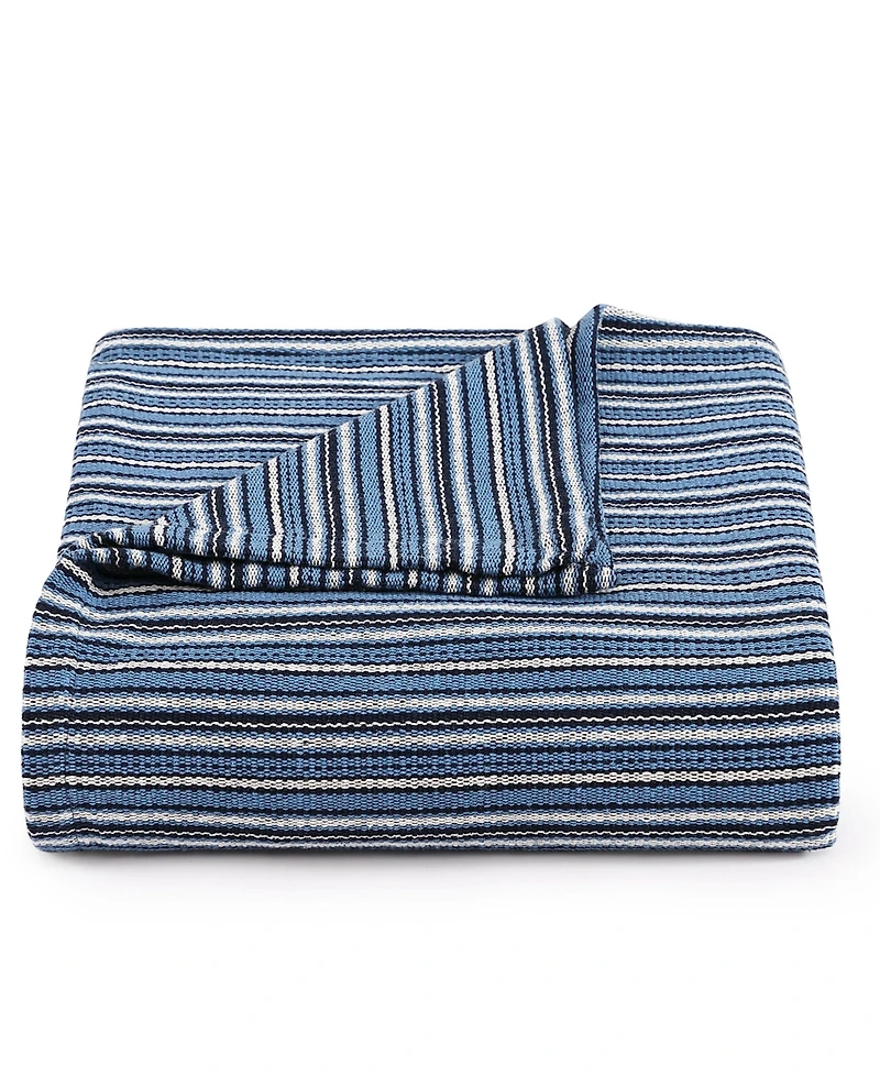 Tommy Hilfiger Nantucket Stripe Cotton Blanket