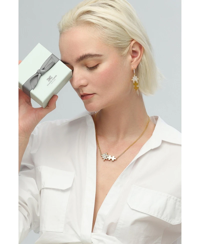 Jigsaw Puzzle Necklace