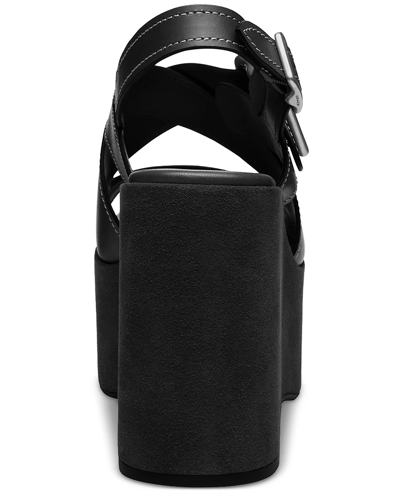 Coach Women's Archival Buckle Platform Sandals