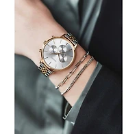 Vincero Women's Cuban Link Chain Bracelet in Stainless Steel, Adjustable 7"