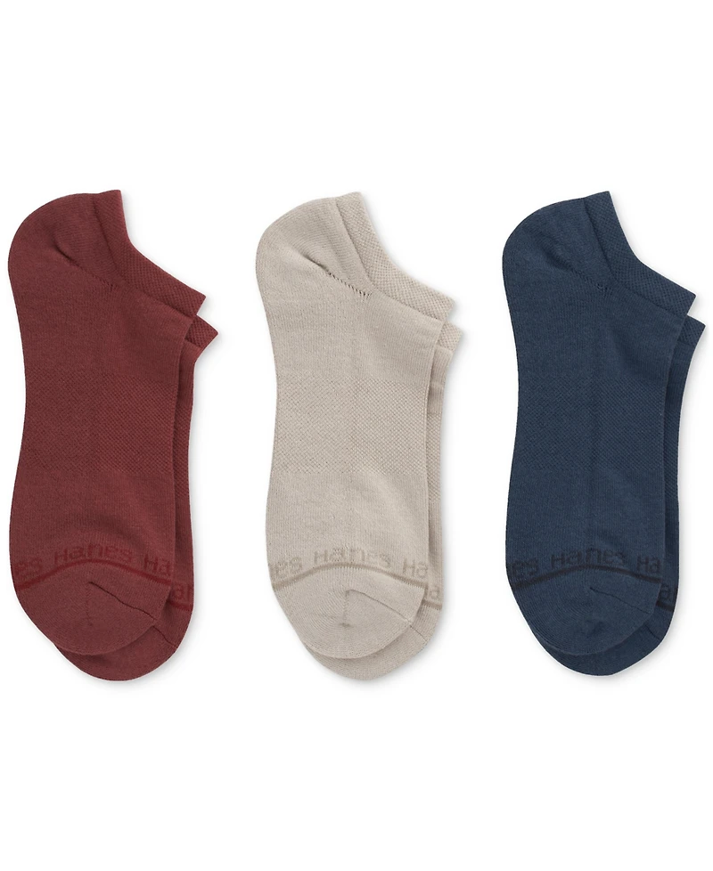 Hanes Men's Originals Premium SuperSoft No Show Socks, 3-Pack