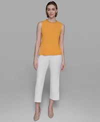 Karl Lagerfeld Paris Women's Bead-Trim Sleeveless Top