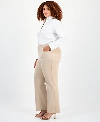 Anne Klein Plus Wide-Leg Trousers