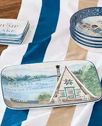 Certified International Wake At The Lake Rectangular Platter