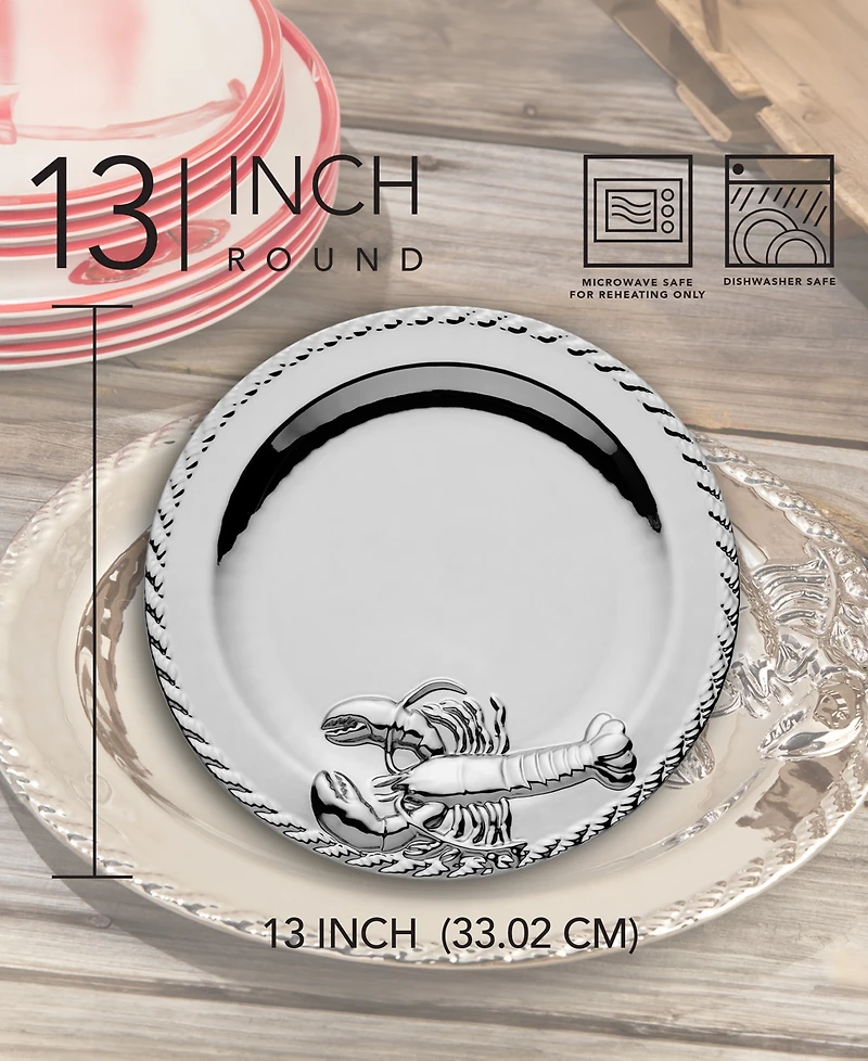 Certified International Silver Plated Lobster Round Platter