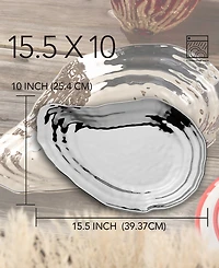 Certified International Silver Plated Oyster Platter