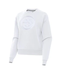 Antigua Women's White Pittsburgh Steelers Victory Pullover Sweatshirt
