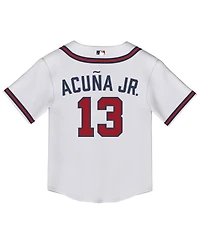 Nike Infant Ronald Acuna Jr. White Atlanta Braves Home Replica Jersey
