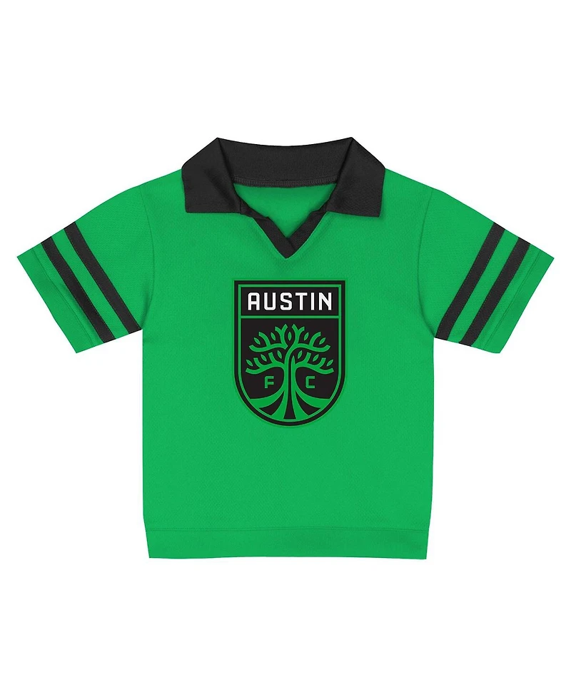 Outerstuff 2-Piece Toddler Green Austin Fc Charming Dude Top and Short Set