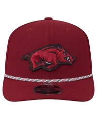 New Era Men's Cardinal Arkansas Razorbacks Game Day Multi-Rope 9SEVENTY Stretch-Snap Hat