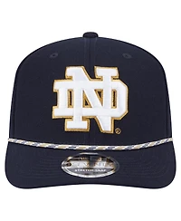 New Era Men's Navy Notre Dame Fighting Irish Game Day Multi-Rope 9SEVENTY Stretch-Snap Hat