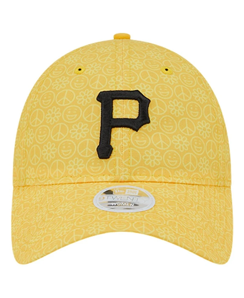 New Era Women's Men's Gold Pittsburgh Pirates Don't Worry 9TWENTY Adjustable Hat