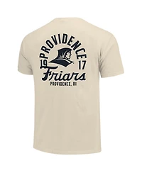 Image One Men's Cream Providence Friars Comfort Colors Mascot Overlay T-Shirt