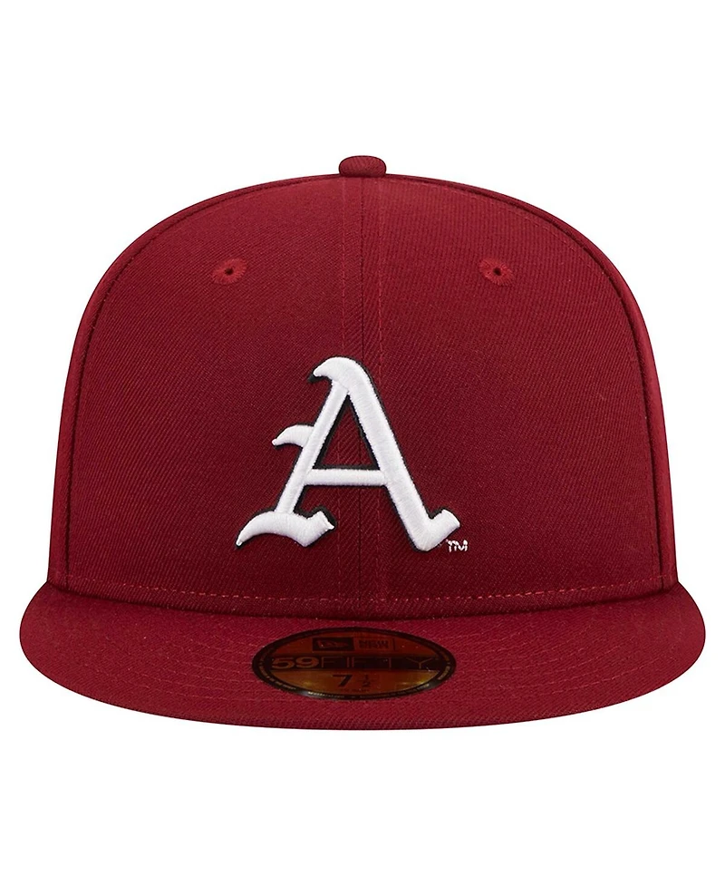 New Era Men's Cardinal Arkansas Razorbacks 59FIFTY Fitted Hat