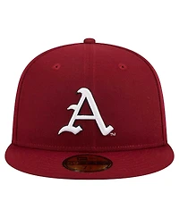 New Era Men's Cardinal Arkansas Razorbacks 59FIFTY Fitted Hat