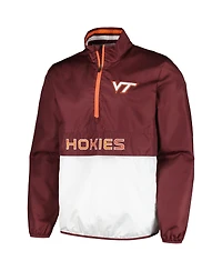G-iii Sports by Carl Banks Men's Maroon Virginia Tech Hokies Cornerman Half-Zip Top