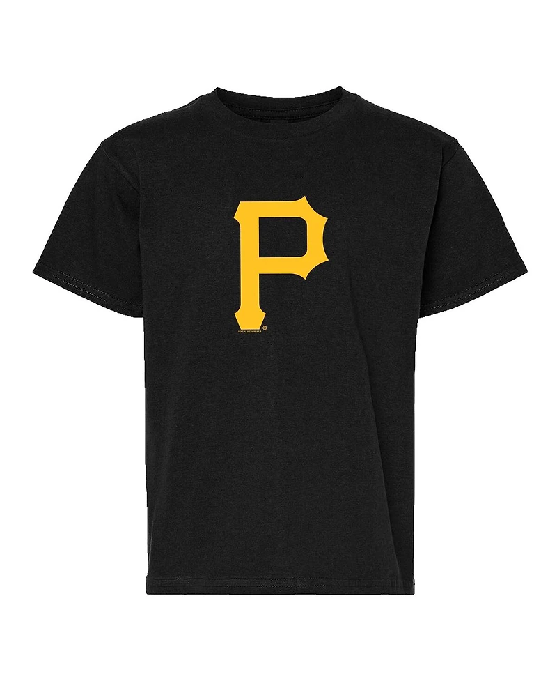 Soft as a Grape Big Boys and Girls Black/Gray Pittsburgh Pirates T-Shirt, Set of 2