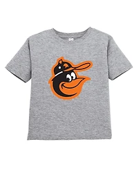 Soft as a Grape Toddler Black/Gray Baltimore Orioles Cooperstown Collection T-Shirt, Set of 2