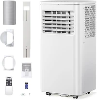 Cowsar Portable Air Conditioner 10000 Btu, Remote Control, 4 in 1 protable ac, Cools 450sq. ft, 24 Hour Timer, Quiet Operation,Window Fan, 2 Speed for