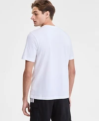 adidas Men's Slide Regular-Fit Embroidered Graphic Pocket T-Shirt