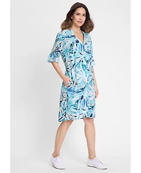 Olsen Women's Printed Tunic Dress