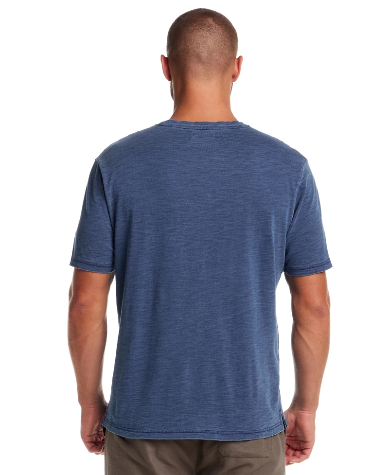 Weatherproof Vintage Men's Short Sleeve Indigo Crewneck T-Shirt