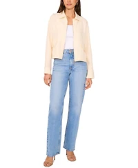 Vince Camuto Women's Point-Collar Zip-Front Jacket