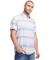 Weatherproof Vintage Men's Twill Stripe Button-Down Shirt