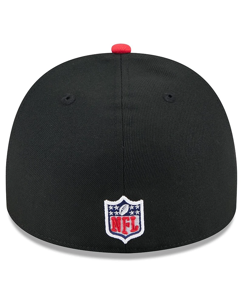 New Era Men's Black/Red Kansas City Chiefs 2025 Nfl Draft On Stage A-Frame 59FIFTY Fitted Hat
