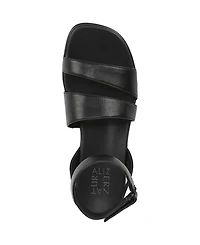 Naturalizer Women's Effie Square Toe Block Heel Flat Sandals