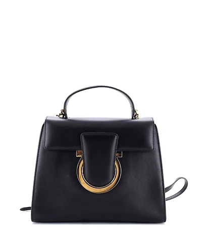 Pre-Owned Salvatore Ferragamo Medium Thalia Top Handle Flap Bag Leather