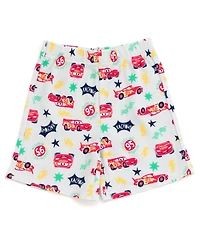 Cars Baby Boys Disney Mickey Mouse Waffle knit T-Shirt Shorts Outfit Set