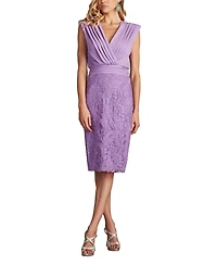 Tadashi Shoji Women's Newell Embroidered Blouson Dress