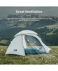 Naturehike Yakou 1-2 Person Tent, Waterproof One Person Two Person Tent, Ultralight Tent for High Attitude Camping & Hiking